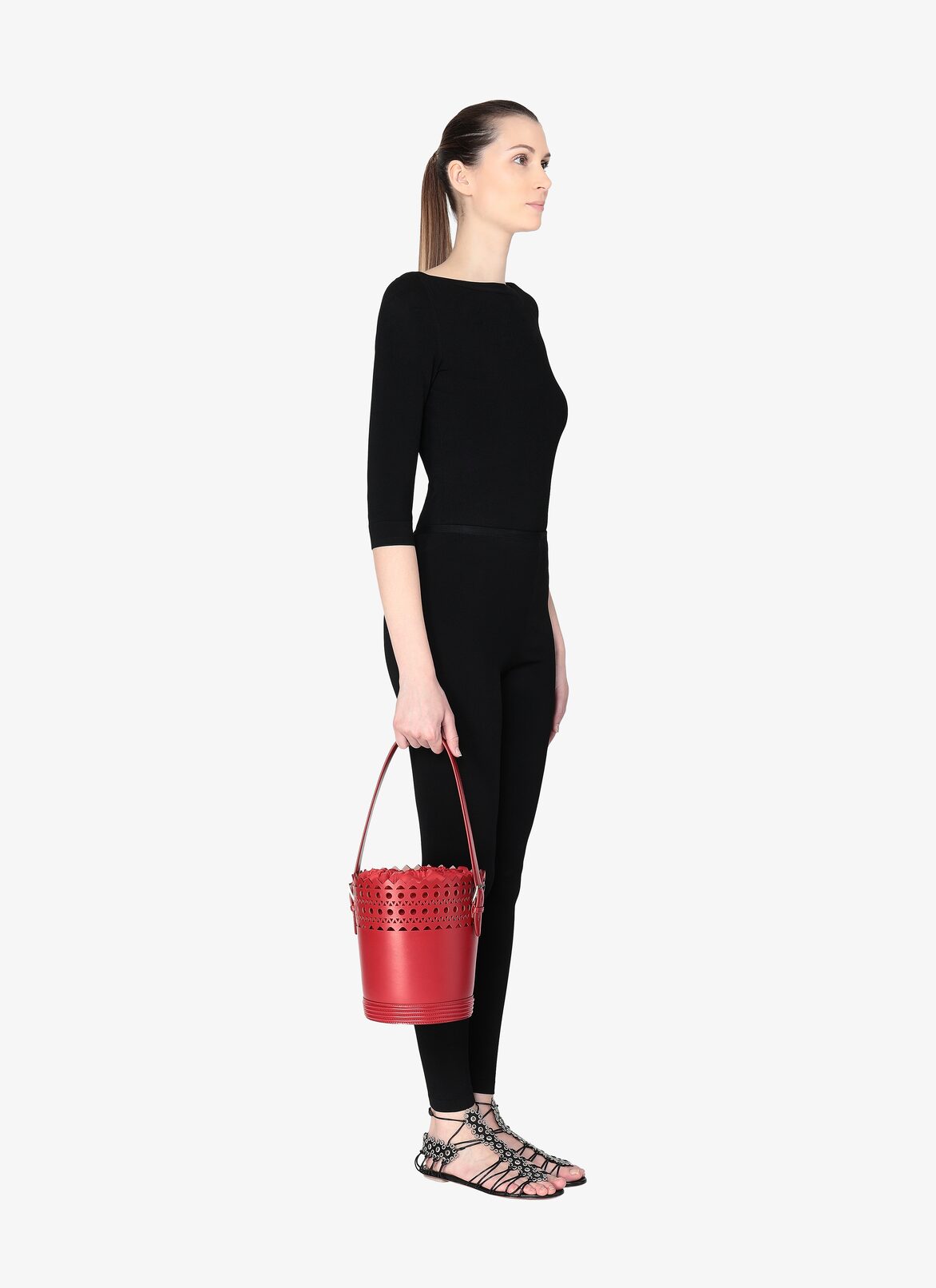 Handbags ALAÏA LACQUER RED HANDBAGS